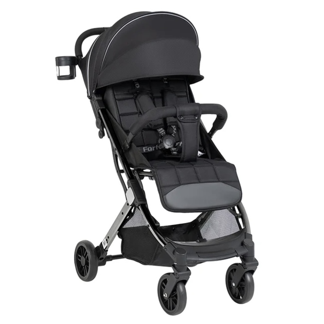 Коляска прогулочная Farfello Comfy Go Comfort Chrome Total Black Chrome